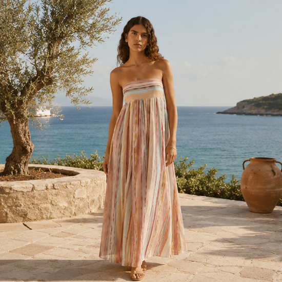 Tracey | Effortless Strapless A-Line Dress