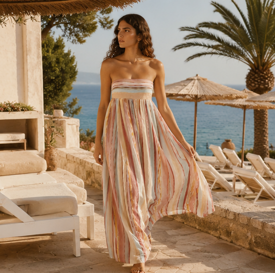 Tracey | Effortless Strapless A-Line Dress