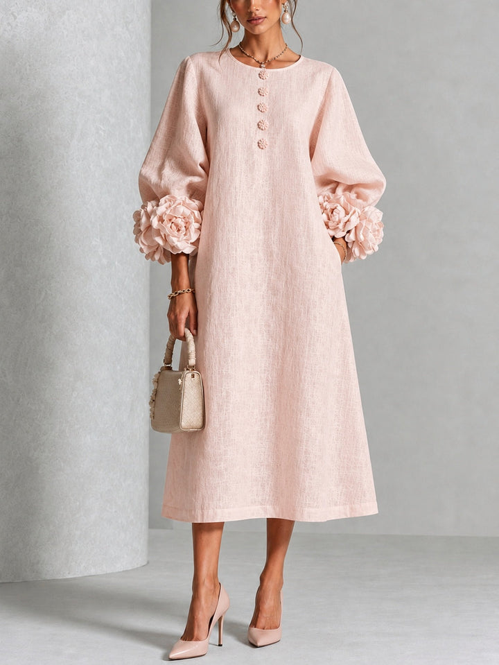 Lauren | ELEGANT FLORAL MIDI DRESS