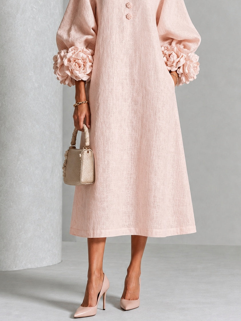 Lauren | ELEGANT FLORAL MIDI DRESS