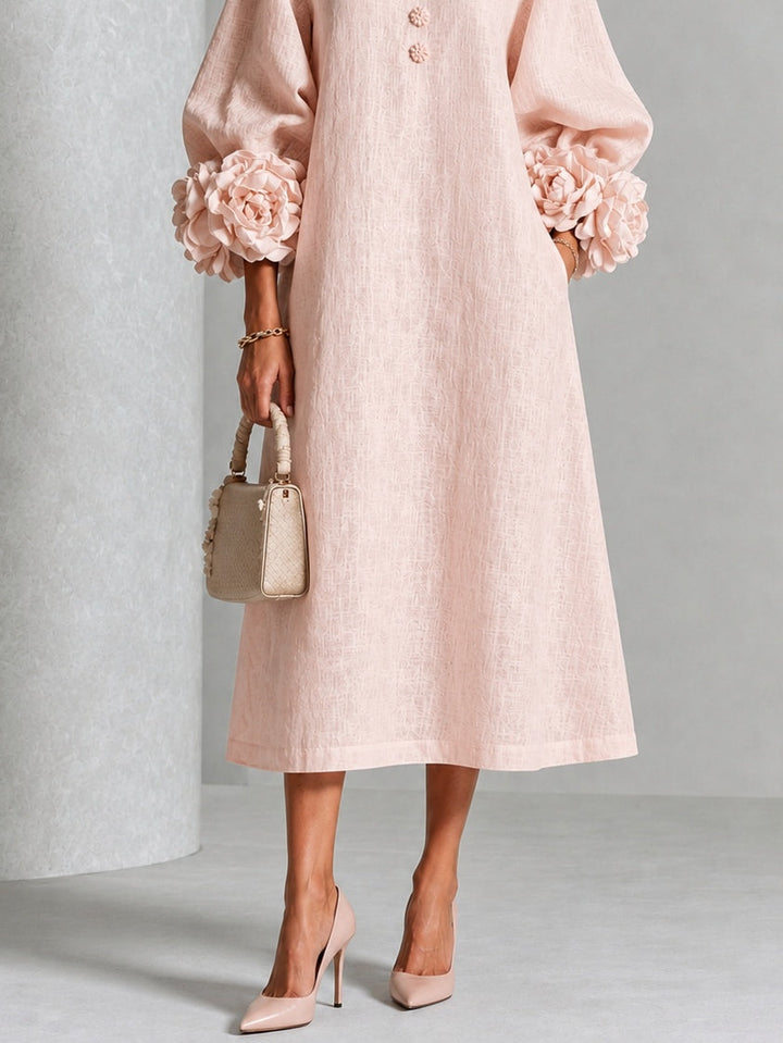 Lauren | ELEGANT FLORAL MIDI DRESS