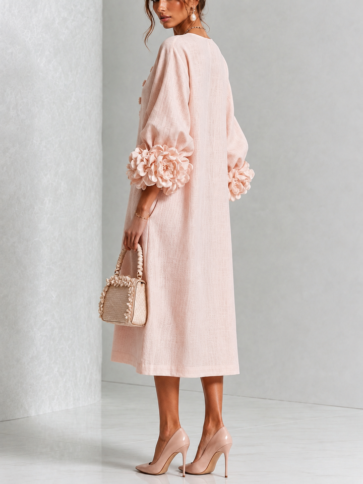 Lauren | ELEGANT FLORAL MIDI DRESS